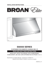 Broan E60000 Series Guía de instalación