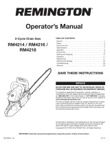 Remington RM4216 Rebel Guía del usuario