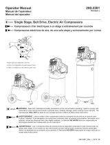 Industrial Air 20 Gallon Air Compressor Horizontal 1.9 Hp In-Line Pump IPA1882054 Manual de usuario