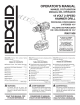 RIDGID R8611506B Guía del usuario