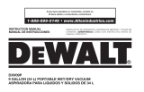 DeWalt DXV09P Guía del usuario