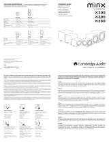 Cambridge Audio CA Minx X300 White Manual de usuario