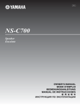 Yamaha NS-C700 Piano White Manual de usuario