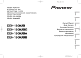 Pioneer DEH-1600UBB Manual de usuario