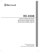 Sherwood RX4508 Manual de usuario