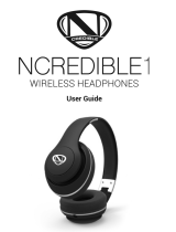 NCREDIBLE NCredible1 Wireless Bluetooth Headphones Guía del usuario