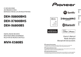 Pioneer DEH-X7800BHS Manual de usuario