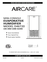 Aircare D46 720 Manual de usuario
