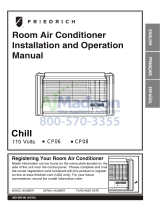 Friedrich Air Conditioner Room Air Conditioner Manual de usuario