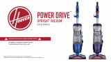 Hoover Power Drive Pet Upright Vacuum Manual de usuario