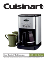 Cuisinart DCC-1200 Series Brew Central Coffee Maker Manual de usuario