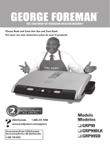 George Foreman GRP99 The Next Grilleration Manual de usuario