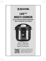 Zavor Zavor LUX Multi-Cooker, 8 Quart Electric Pressure Cooker, Slow Cooker, Rice Cooker, Yogurt Maker and more - Stainless Steel (ZSELX03) Manual de usuario