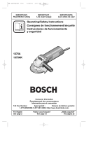 Bosch 1375A - Grinder Angle 4 1/2 Small 6 Amp Manual de usuario