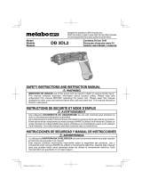 Metabo HPT DB 3DL2 Manual de usuario