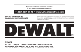 DeWalt DXV10S Manual de usuario