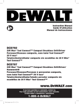DeWalt DCD797D2 Manual de usuario
