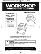 WORKSHOP Wet/Dry Vacs WS0915VA Manual de usuario