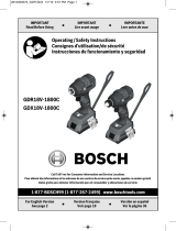 Bosch Tools GDX18V-1800CB25 El manual del propietario