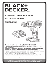 Black & Decker BDCDDBT120C Manual de usuario