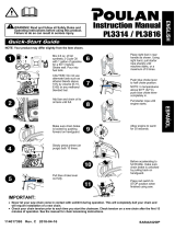 Poulan Pro PL3816 El manual del propietario