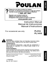 Poulan Pro PL914 El manual del propietario