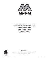 Mi-T-M 13000 & 14000 Watt Generator El manual del propietario