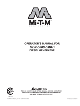 Mi-T-M 6000 Watt Diesel Generator El manual del propietario