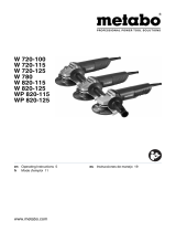 Metabo W 720-115 Instrucciones de operación