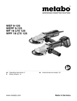 Metabo WPF 18 LTX 125 Instrucciones de operación