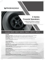 Phoenix Gold Z 4 x 6" Coaxial Speaker Manual de usuario