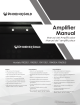 Phoenix Gold RX 1100W Monoblock Amplifier Manual de usuario