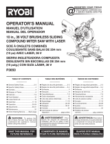 Ryobi P3650B Manual de usuario