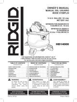 RIDGID HD1400B Manual de usuario