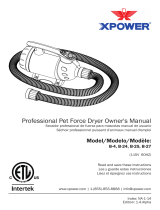 XPOWER B-4 Manual de usuario