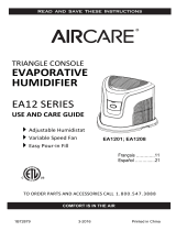 Aircare EA1208 Manual de usuario