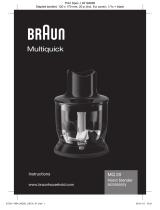 Braun MQ20BK Guía del usuario