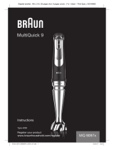 Braun MQ9005 CREAM PREMIUM Manual de usuario