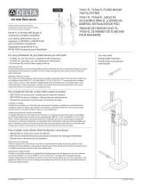 Delta Faucet Ara 1-Handle Floor Mount Tub Filler Trim El manual del propietario