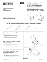 Delta Faucet Alux Single Handle Bathroom Sink Faucet El manual del propietario