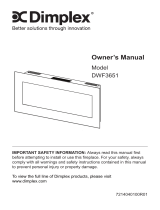 Dimplex DWF3651B Instrucciones de operación