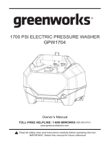 Greenworks GPW1704 Instrucciones de operación