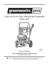 Greenworks Pro GPW2300 Instrucciones de operación