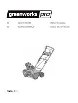 Greenworks Pro SN60L611 Manual de usuario