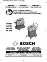 Bosch VAC090A Instrucciones de operación