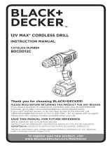Black & Decker BDCDD12PK Manual de usuario
