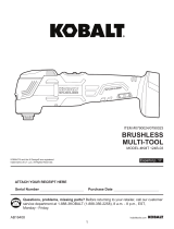 Kobalt BRUSHLESS KMT 124B-03 Manual de usuario