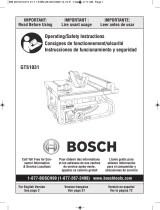 Bosch GTS1031 GTA500 Manual de usuario