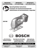 Bosch JSH180B Instrucciones de operación
