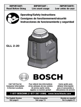 Bosch GLL 2-20 Guía del usuario
